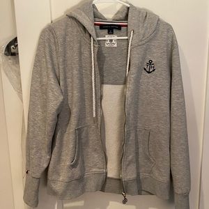 Tommy Hilfger gray zip up jacket